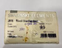 Swarovski 2816 - 5mm Rivoli Star Crystal Hot-Fix Flatback Rhinestone