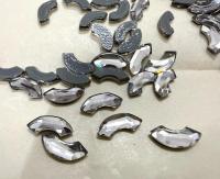 8mm SWAROVSKI 2037 Eclipse Flat Back hotfix crystal decoration clothing embellishment jackets jeans