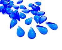 13X8 mm Vintage Sapphire Cabochon flat back Tear drops Swarovski glass cabs, cabochons