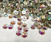 5mm Crystal AB Sew-On Rhinestones: Preciosa Czech Glass Viva12