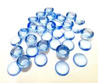 8 mm Swarovski Round Cabochon Cabs Light Sapphire unfoiled Article # 2090/4 Vintage Flat Back