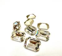 Vintage Swarovski Crystal Rhinestone, 14x10mm Octagon Crystal Gemstone