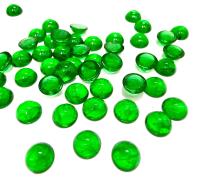 6mm Swarovski Round Cabochon Cabs Green Givre Unfoiled Article # 2090/4 Vintage Flat Back