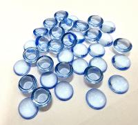 8 mm Swarovski Round Cabochon Cabs Light Sapphire unfoiled Article # 2090/4 Vintage Flat Back