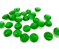 8 mm Swarovski Round Cabochon Cabs Emerald Givre unfoiled Article # 2090/4 Vintage Flat Back