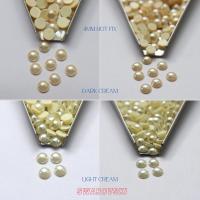 Swarovski Crystal Cabochon Pearl Hotfix Flat Backs, 7mm