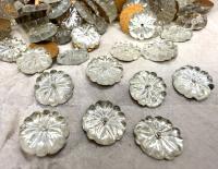 10mm Vintage Czech Crystal Flat Back Sew-On Stone Loch Rose