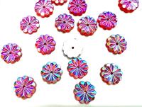 10mm Vintage Czech Crystal Flat Back Sew-On Stone Loch Rose