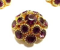 20 mm Vintage Gold plated Swarovski Embellishment DIY Supplies wedding decorations