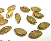 Swarovski Navette Crystal fancy vintage Brass settings
