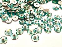 4mm Preciosa Crystal Aqua Bohemica Flat Back Sew-On Stones