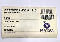 4mm Preciosa Crystal Light Amethyst Flat Back Sew-On Stones