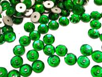 4mm Preciosa Crystal Emerald Flat Back Sew-On Stones