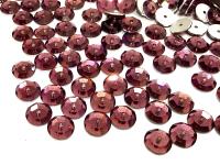6mm Amethyst Lochrose Stones – Preciosa Flat Back Sew-On Stones , Czech Beads