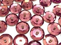 7mm Amethyst Lochrose Stones – Preciosa Flat Back Sew-On Stones , Czech Beads