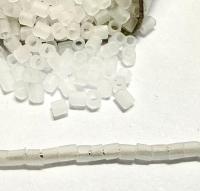 15/0 MGB Hex Cut Beads, Matt Crystal Japanese Glass, Embroidery Material