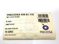 4mm Preciosa Crystal Amethyst Flat Back Sew-On Stones