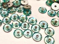 4mm Preciosa Crystal Aqua Bohemica Flat Back Sew-On Stones