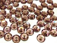 4mm Preciosa Crystal Light Amethyst Flat Back Sew-On Stones
