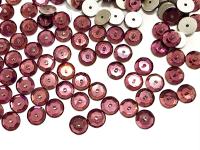 7mm Amethyst Lochrose Stones – Preciosa Flat Back Sew-On Stones , Czech Beads