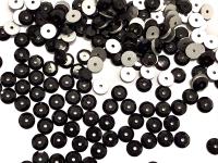 7mm Jet Lochrose Stones – Preciosa Flat Back Sew-On Stones , Czech Beads