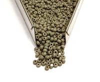 11/0 Matt Opaque Grey Charlotte Cut Beads, Czech Seed Beads