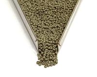 11/0 Matt Opaque Grey Charlotte Cut Beads, Czech Seed Beads