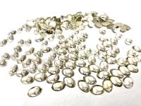 Swarovski Oval Cabochons Crystal Foiled 6x4mm, 2190/4 Flat Back Glass Stones