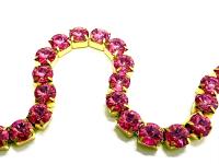 39ss Swarovski Close setting Rhinestone Chain, strass chains 8mm