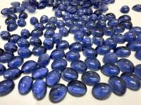 Swarovski 8x6 mm Vintage 2190 Montana Quartz Unfoiled Flat Back Oval Cabochon Cabs