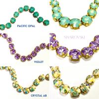 47ss Swarovski Crystal Rhinestone Chain, strass chains 10MM (0.5 Meter)