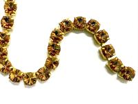 39ss Swarovski Close setting Rhinestone Chain, strass chains 8mm