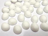 Swarovski Vintage Chalk white Cabochons, 12x10 mm Crystal Flat Back