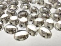 Swarovski 18x13 mm Vintage Crystal Unfoiled Flat Back Oval Cabochon 2/6 Pieces