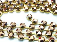 12ss Rhinestone Chain | Preciosa Capri Gold