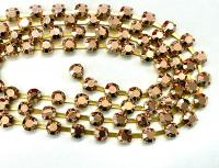 12ss Rhinestone Chain | Preciosa Capri Gold
