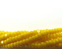 11/0 Charlotte true Cut Beads 2 MM Opaque Yellow 10/20/50/250/500 Grams indian beads, glass beads, jewelry supply, findings, native craft