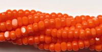 13/0 Charlotte Cut Beads 1.6 MM Orange Opaque 5/10/20/50/250/500 Grams craft supplies, jewelry making, embroidery materials, vintage beads