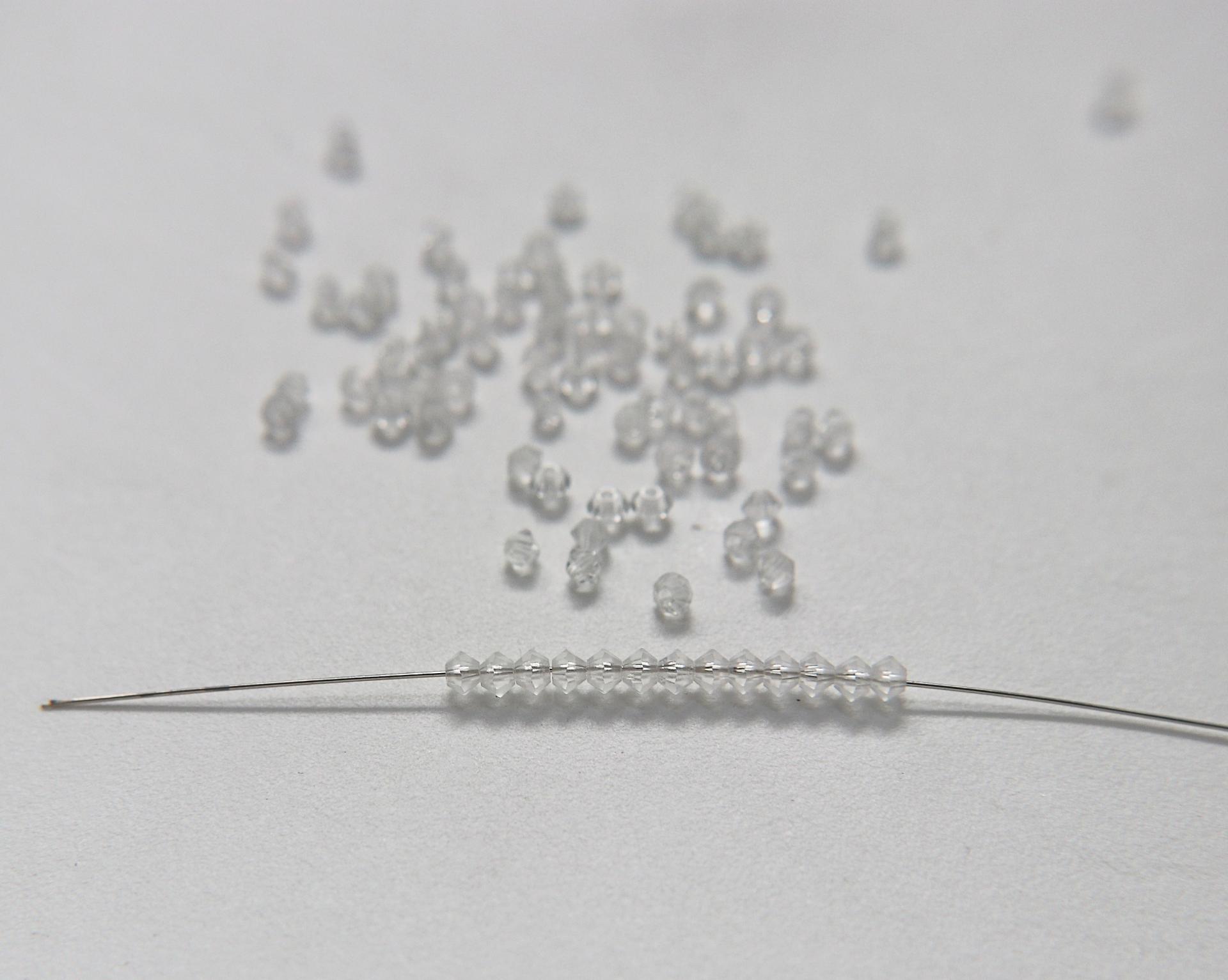 3mm Crystal MATT Swarovski Bicone beads Cuts 72/144/432/1000 Pieces (001) Jewelry findings, embroidery materials, jewelry making, rare beads