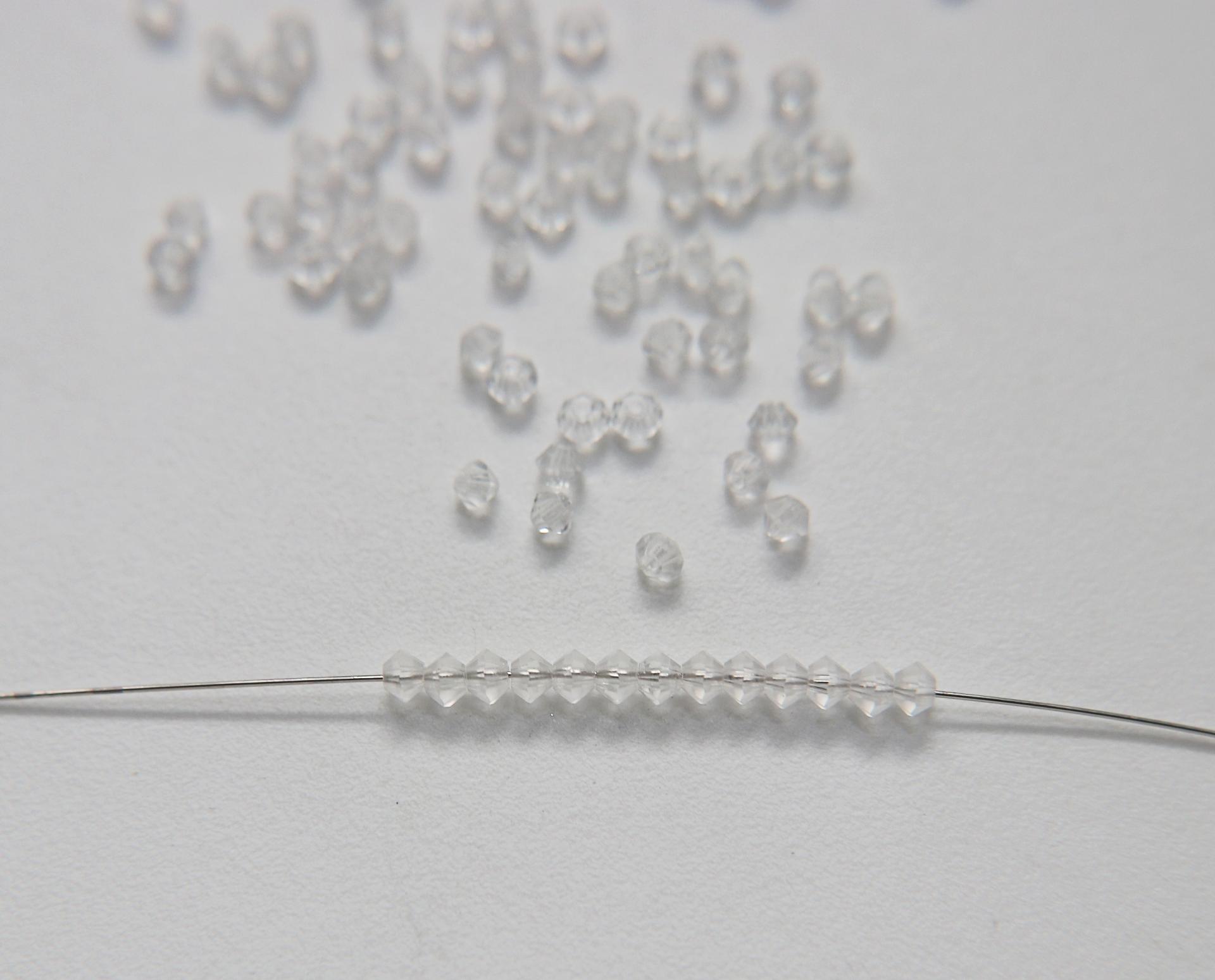 3mm Crystal MATT Swarovski Bicone beads Cuts 72/144/432/1000 Pieces (001) Jewelry findings, embroidery materials, jewelry making, rare beads