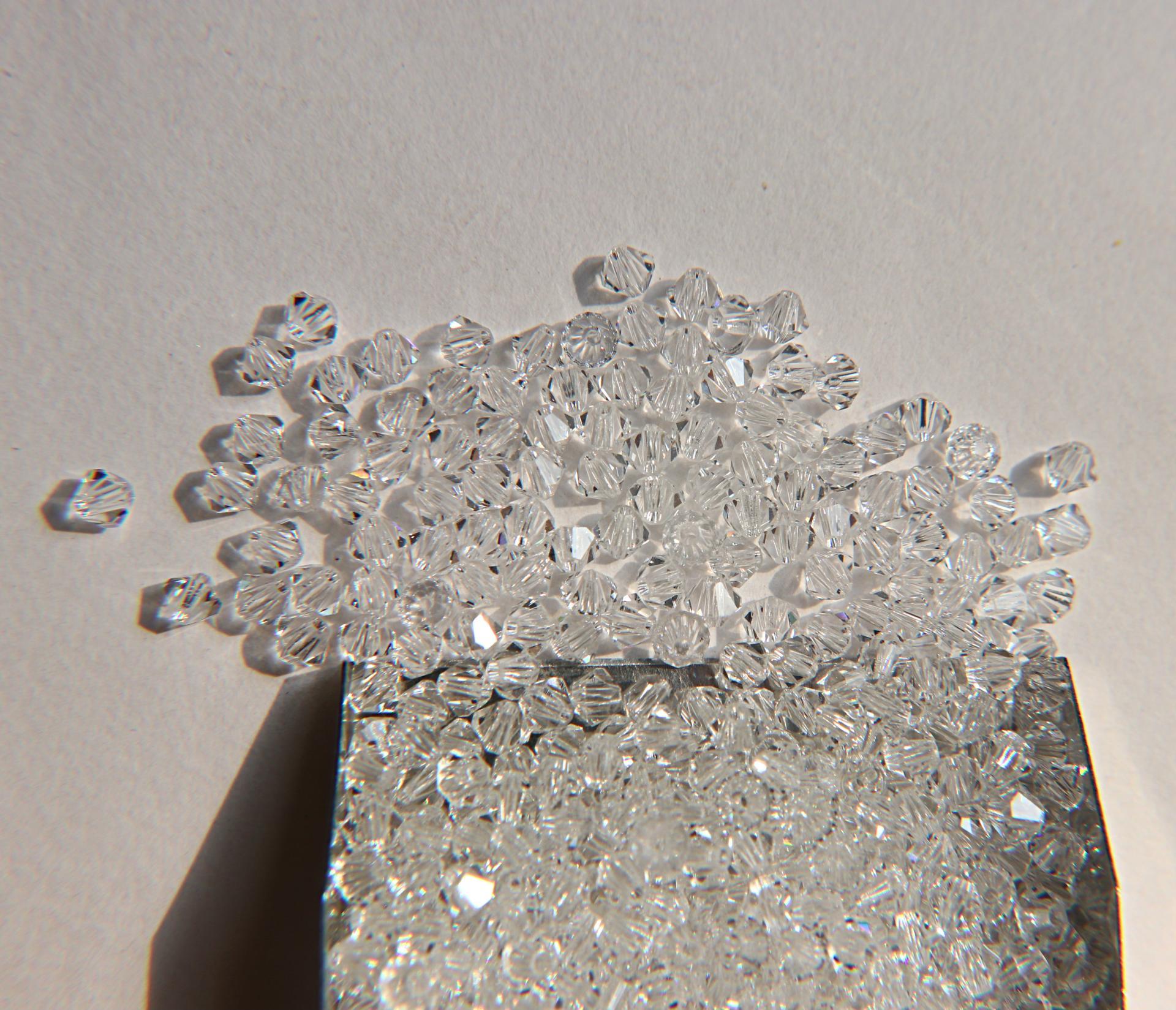 3/4/5mm Crystal Swarovski Bicone 25/50/200 Gross (001) Jewelry making beads