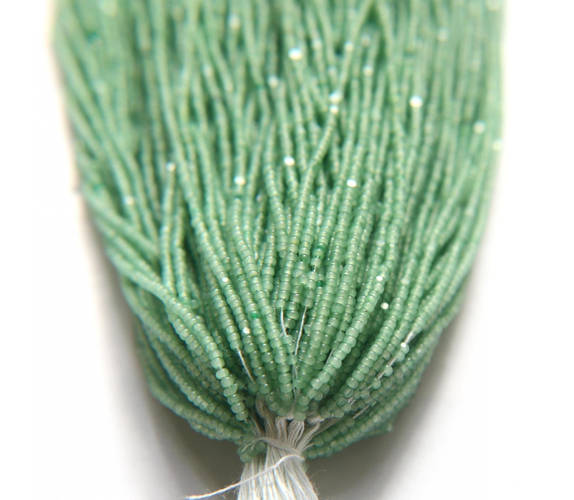 11/0 Hanks Charlotte Cut Beads Dark Sage Opal 1/5/25/50/100 Hanks 2.0mm jewellery rare glass beads, jewelry supply, Native supply