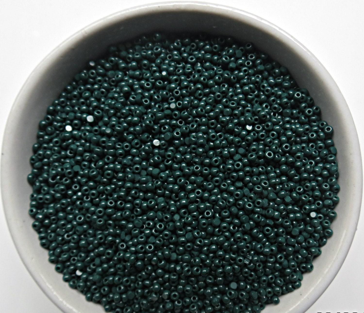 11/0 Charlotte true Cut Beads Opaque Emerald 10/20/50/250/500 Grams embroidery materials, jewelry making, VINTAGE FINDINGS premium seed bead