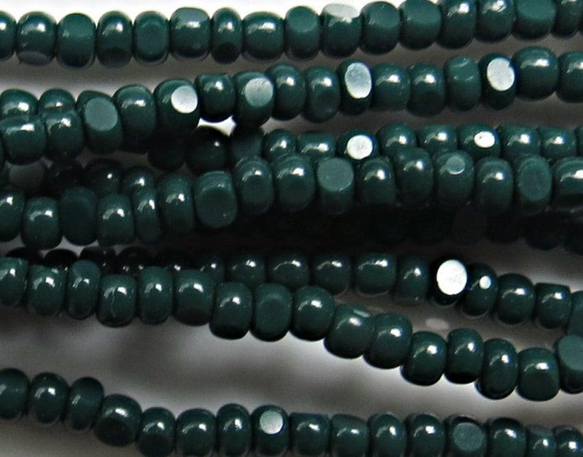 11/0 Charlotte true Cut Beads Opaque Emerald 10/20/50/250/500 Grams embroidery materials, jewelry making, VINTAGE FINDINGS premium seed bead