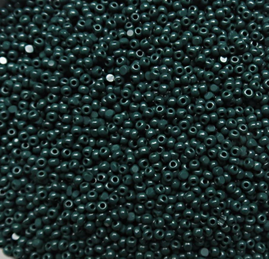 11/0 Charlotte true Cut Beads Opaque Emerald 10/20/50/250/500 Grams embroidery materials, jewelry making, VINTAGE FINDINGS premium seed bead