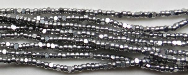 13/0 Charlotte Cut Beads Metallic Aluminium Silver 5/10/20/50/250/500 Grams craft supplies, jewelry making, embroidery materials, vintage