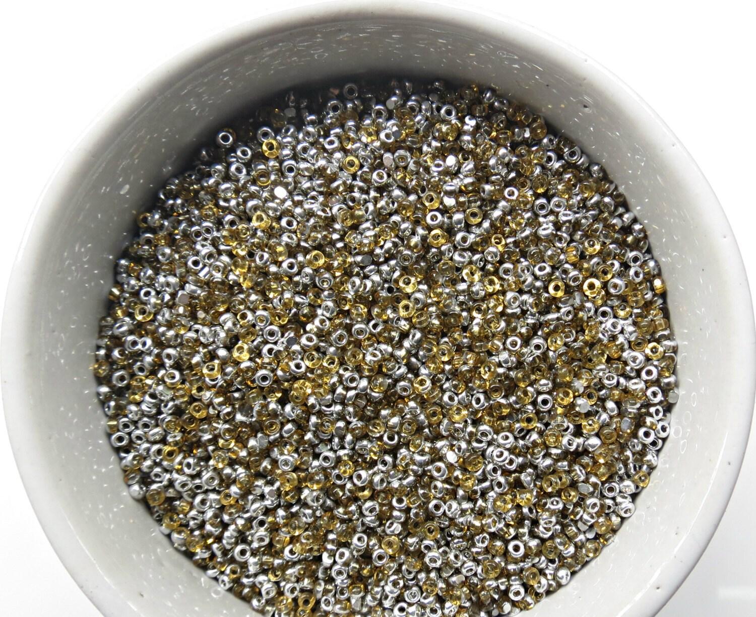 11/0 Charlotte true Cut Beads Patina Honey transparent Silver 10/20/50/250/500 Grams