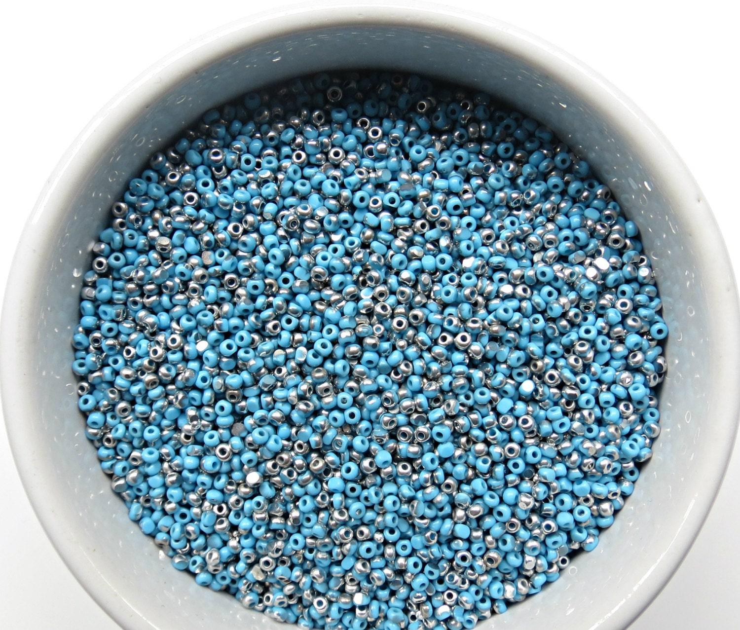 11/0 Charlotte true Cut Beads Patina Opaque Turquoise Silver 10/20/50/250/500 Grams