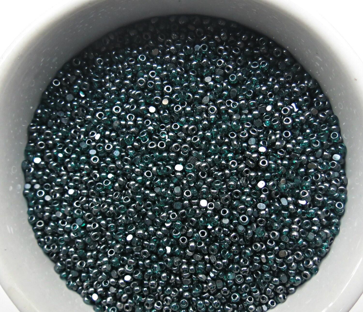 11/0 Charlotte Cut Beads Ionized Teal Transparent 10/20/50/250/500 Grams vintage findings, PREMIUM SEED BEADS, premium materials, craft