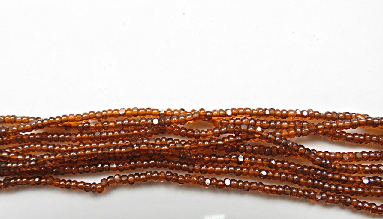 11/0 Charlotte true Cut Beads Ionized Orange Transparent 10/20/50/250/500 Grams PREMIUM SEED Beads, vintage supplies